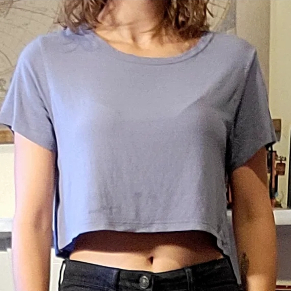 Casual Light Blue Top